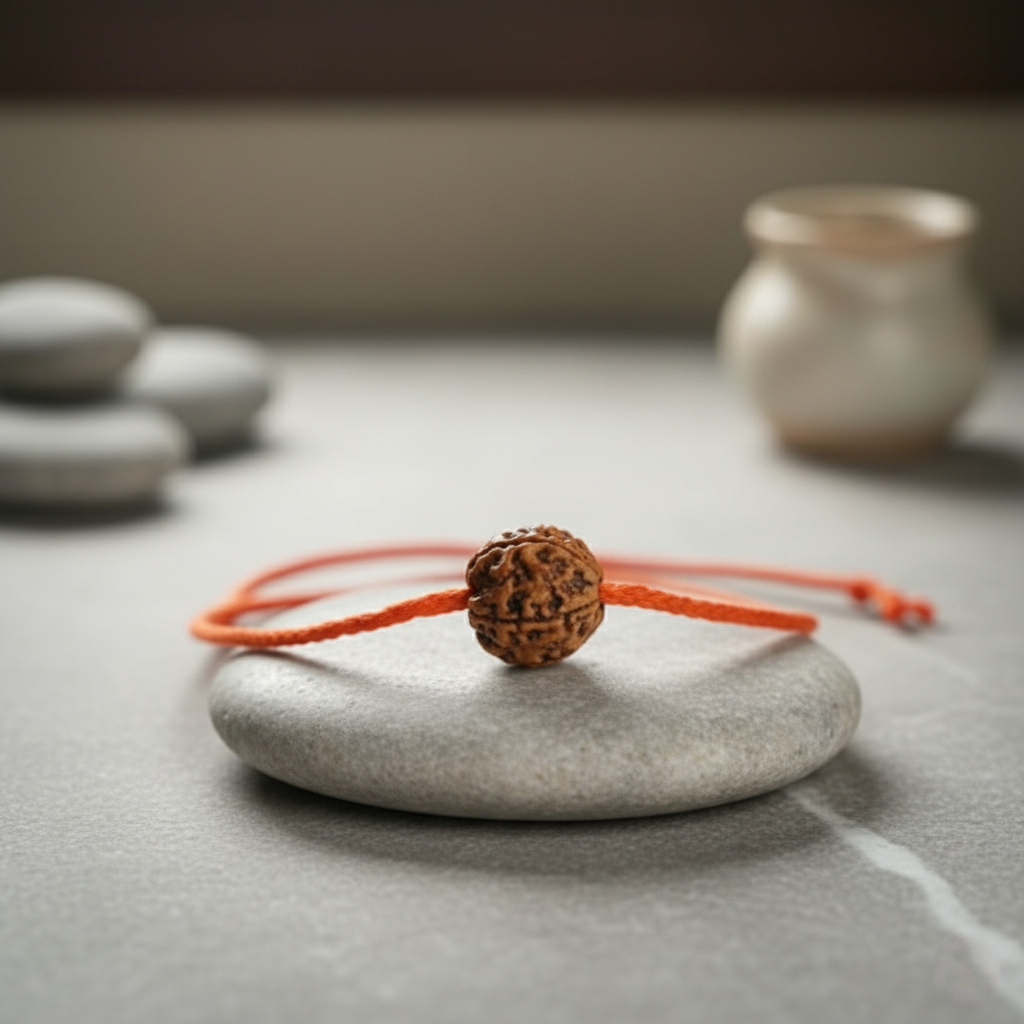 4 Mukhi Rudraksha (Original, Indian) – Certified & Energized