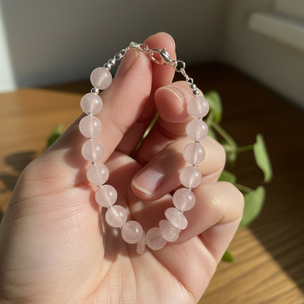 Rose Quartz Bracelet – Stone of Love & Emotional Healing