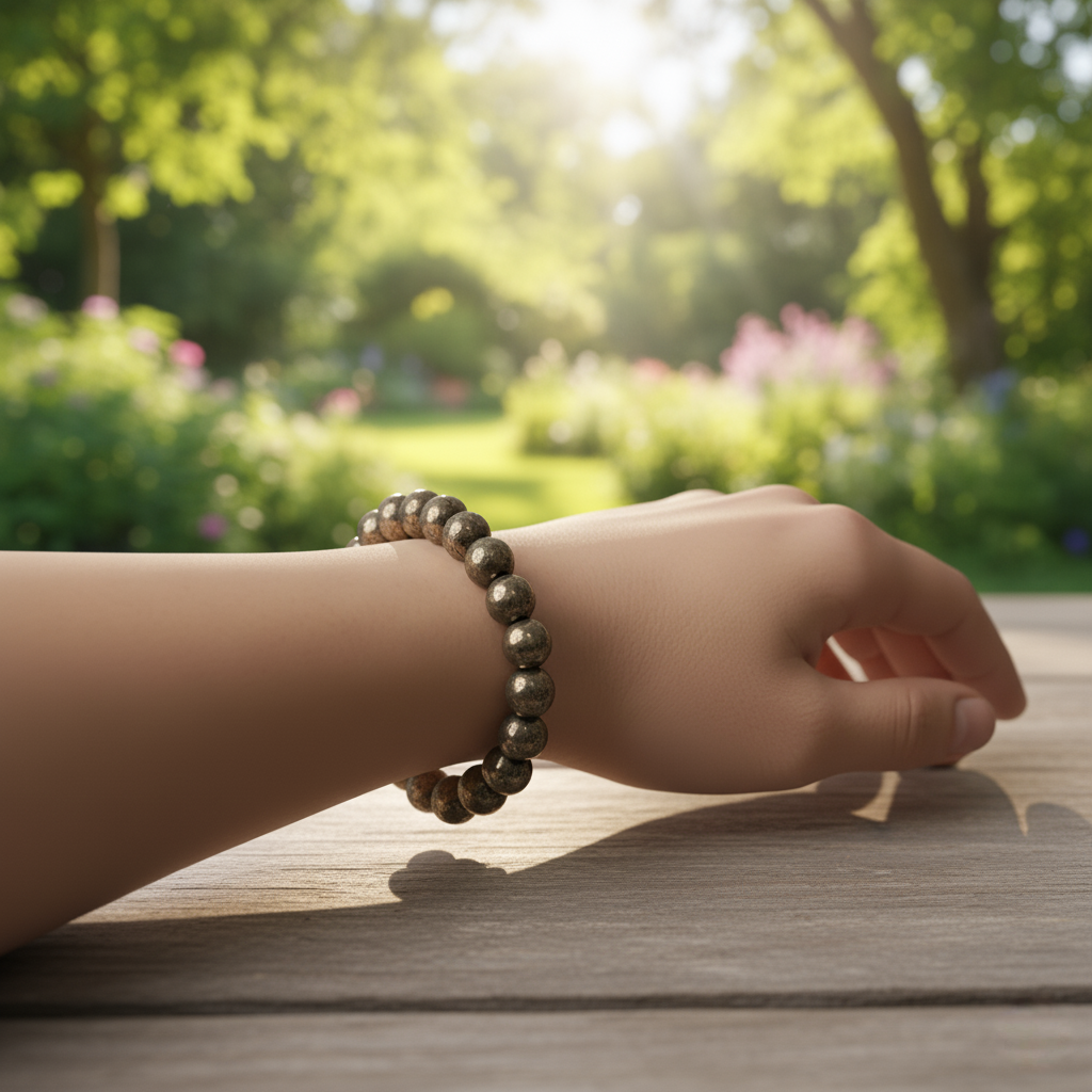 Raw Pyrite Bracelet – Stone of Wealth, Confidence & Protection